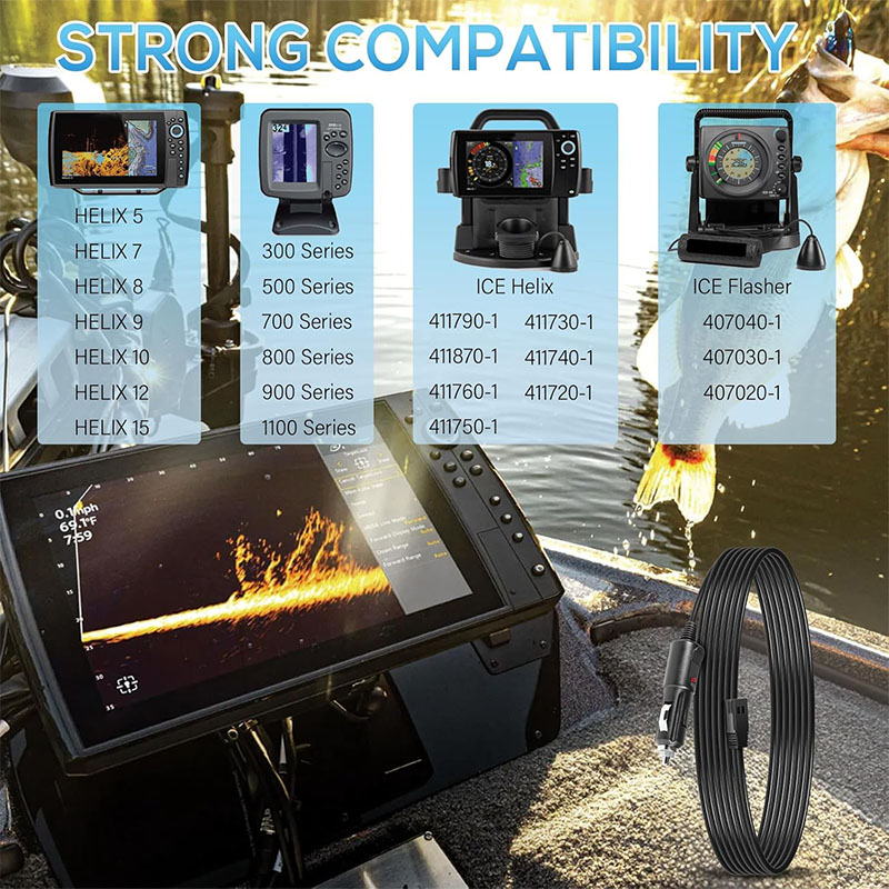 Cable de alimentación de 12 V, - Fish Finder Charger reseña y precio
