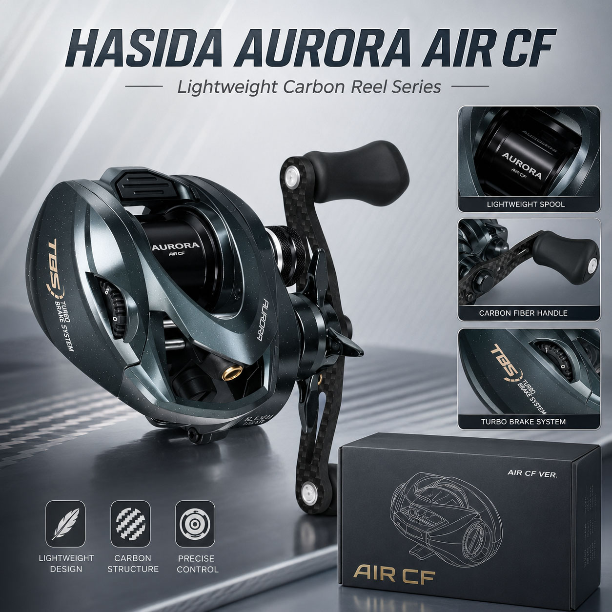Carrete de Pesca HASIDA Aurora - Daiwa Reel Bg reseña y precio