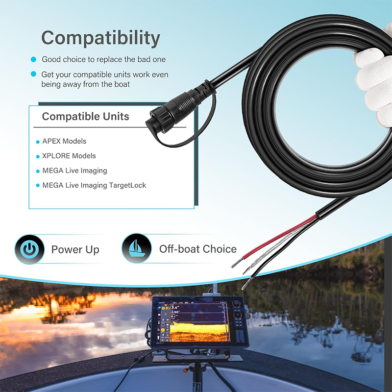 Cable de alimentación 720110-1 - Fish Finder reseña y precio